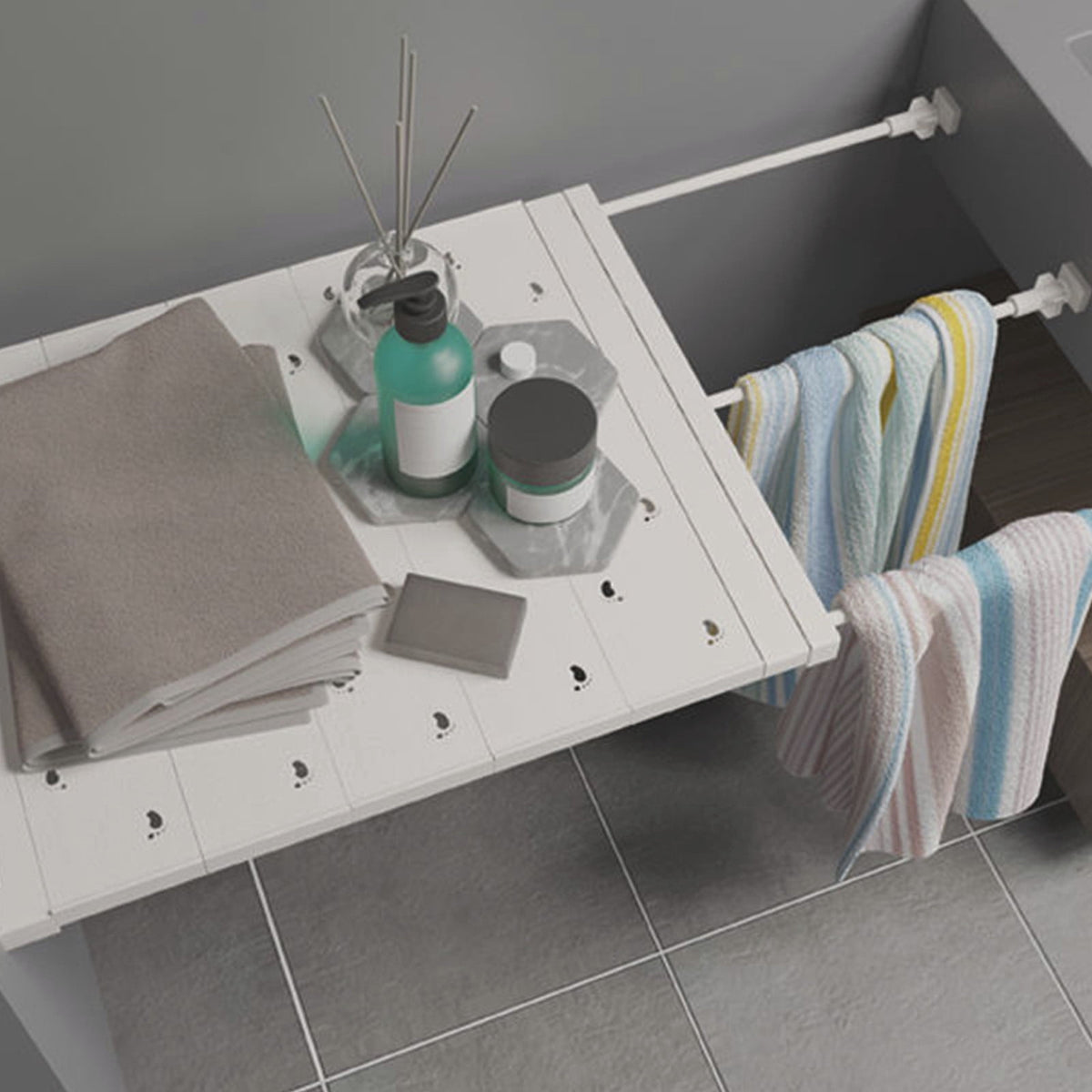 Expandable Tension Shelf for Closets and Cabinets, 15.4 to 23.6 Inches, No Drilling - Image 5