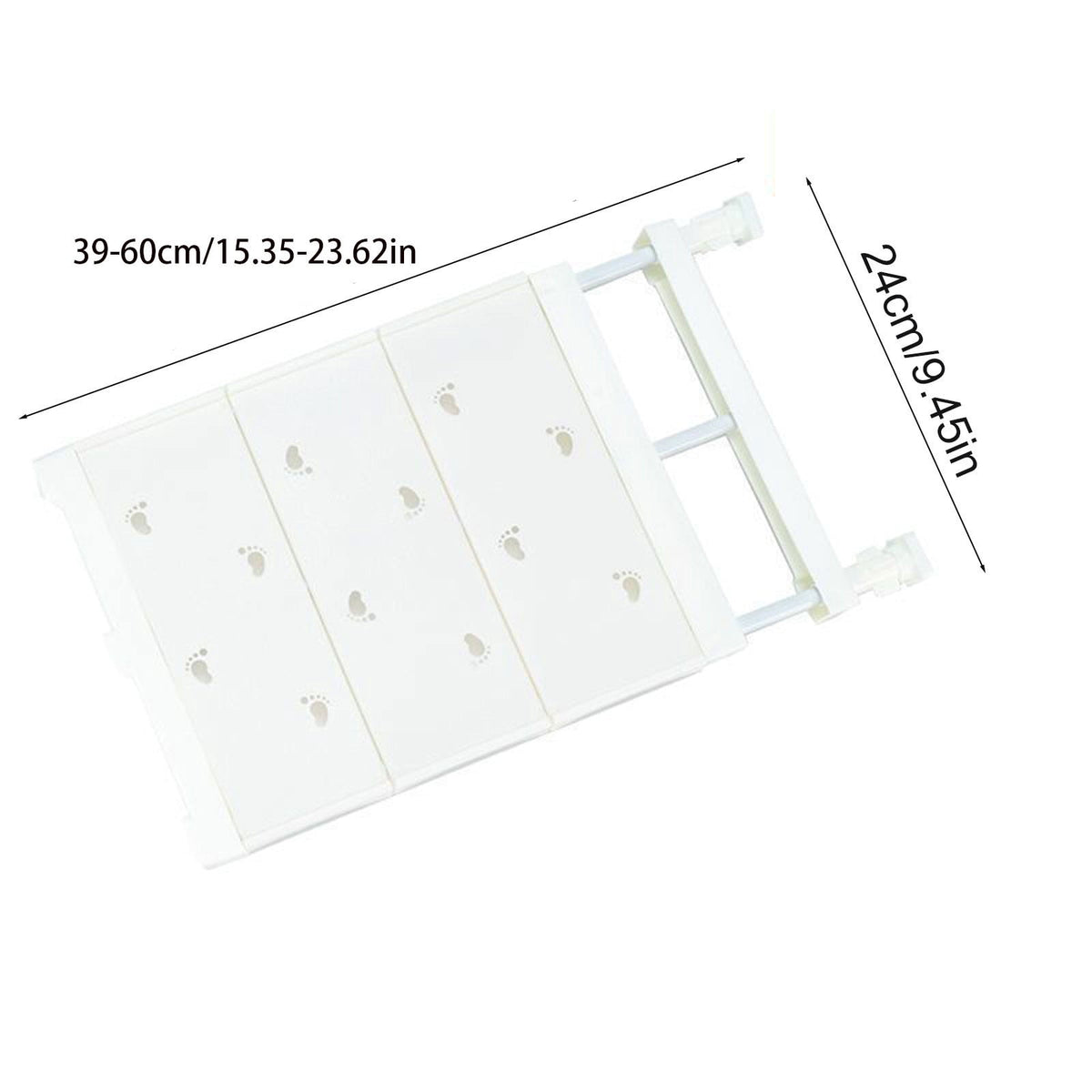 Expandable Tension Shelf for Closets and Cabinets, 15.4 to 23.6 Inches, No Drilling - Image 2