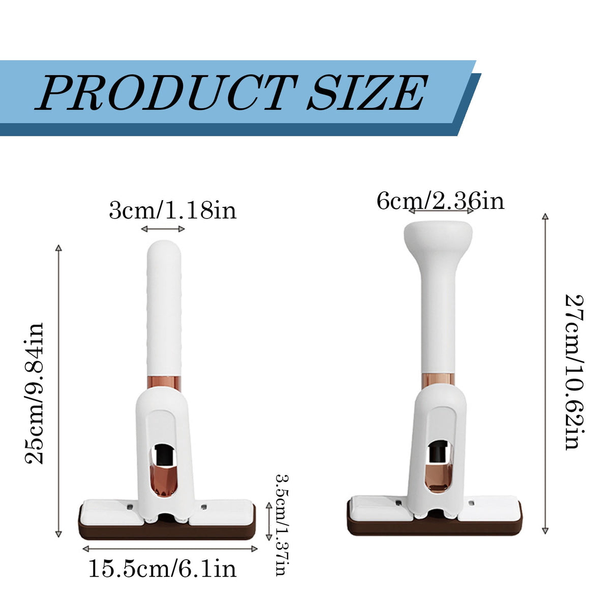 Mini Spray Mop with Built-In Sprayer and Self-Wringing Sponge Head - Image 3