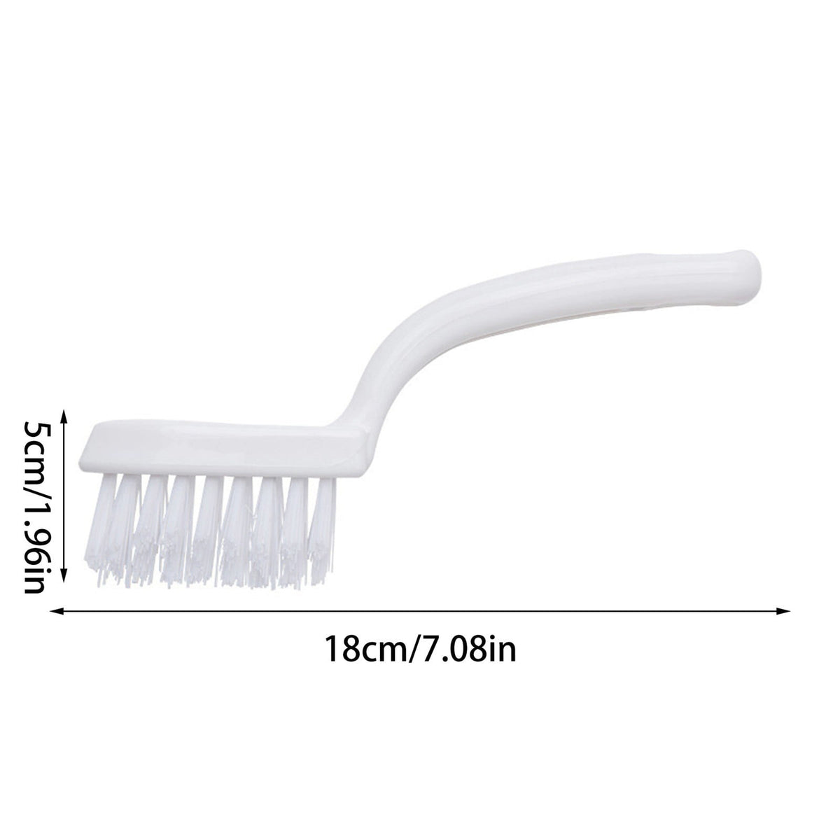 Grout and Crevice Cleaning Brushes, V-Shaped Stiff Bristles, 2 Pack - Image 2