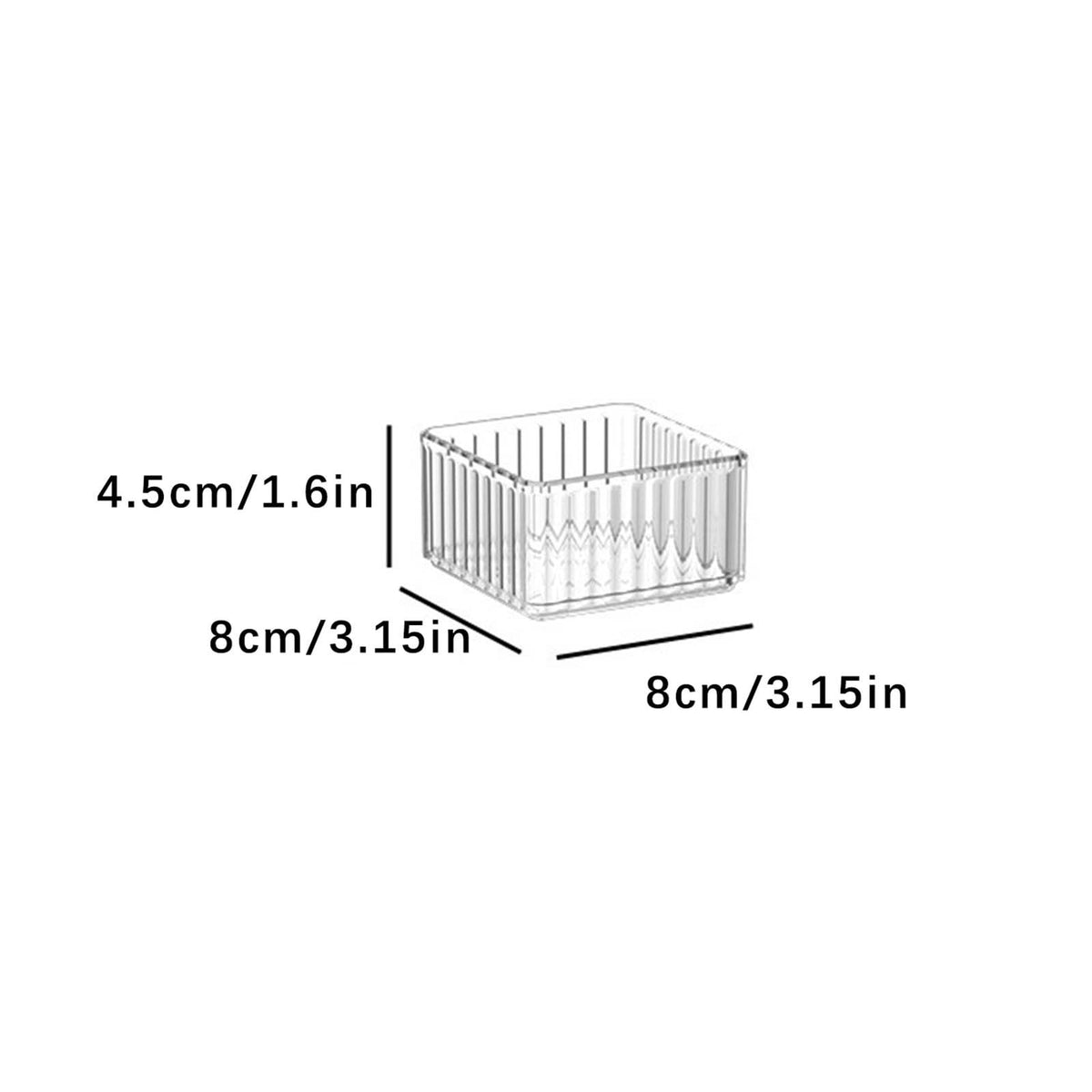 Clear Acrylic Drawer Organizer Trays, Stackable Bins for Vanity and Bathroom Drawers - Image 3