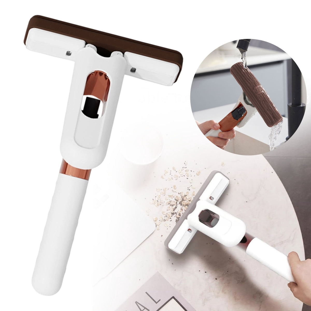 Mini Spray Mop with Built-In Sprayer and Self-Wringing Sponge Head - Image 2