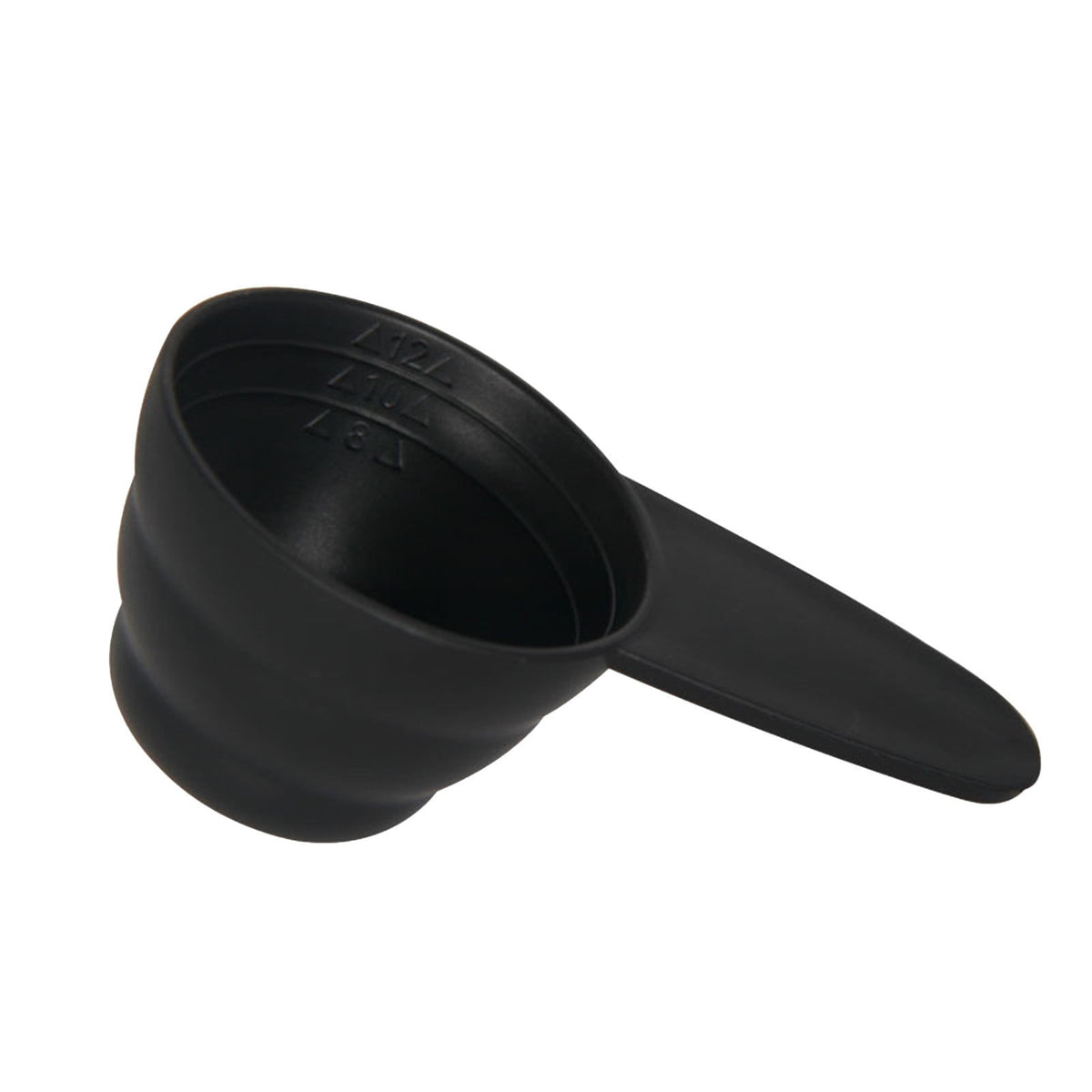 Quarter-Cup Measuring Scoops with Short Handles, Set of 5, Black Plastic - Image 2
