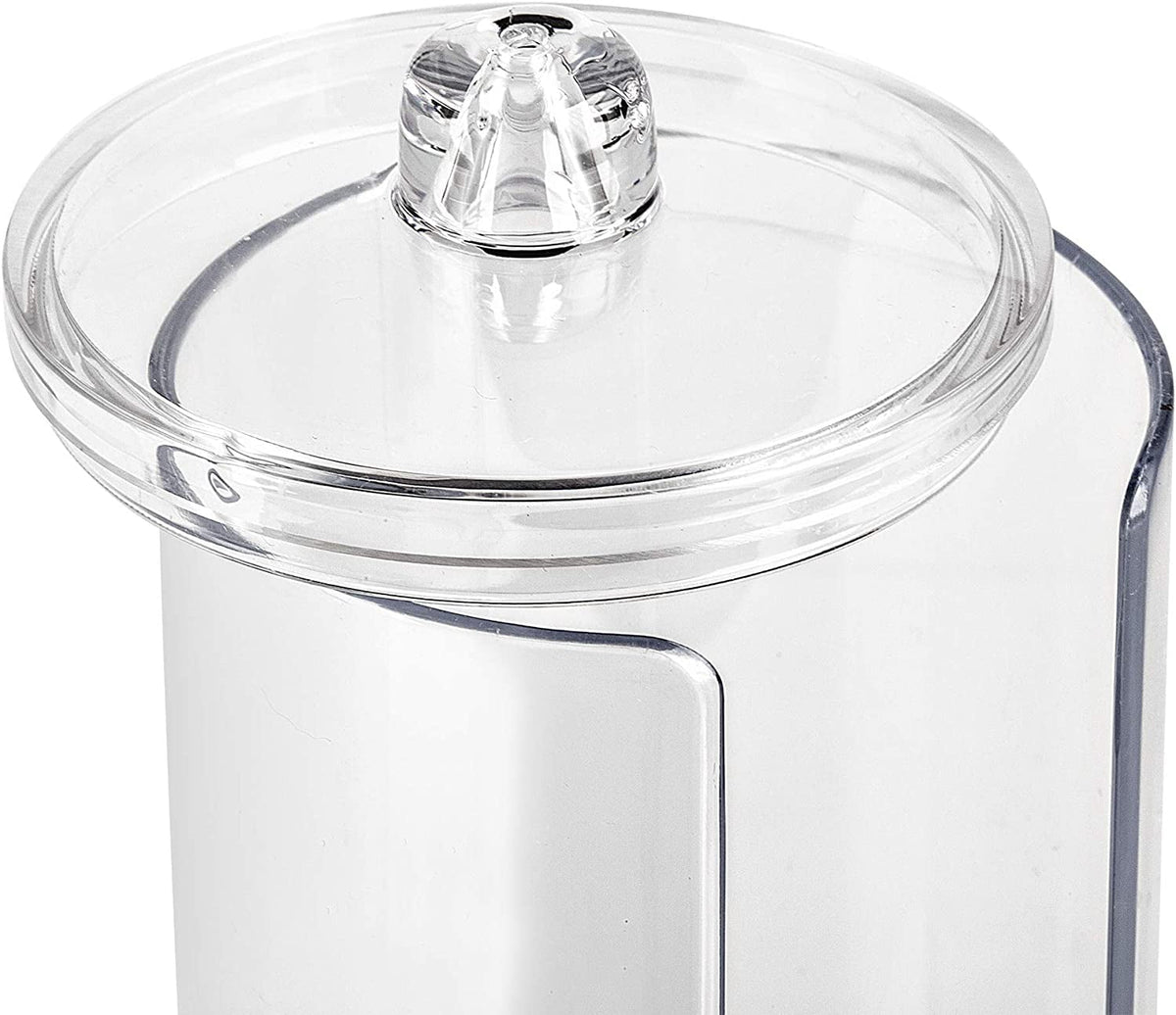 Clear Bathroom Canisters with Lids, Set of 3, Cotton Pad and Swab Holders - Image 4