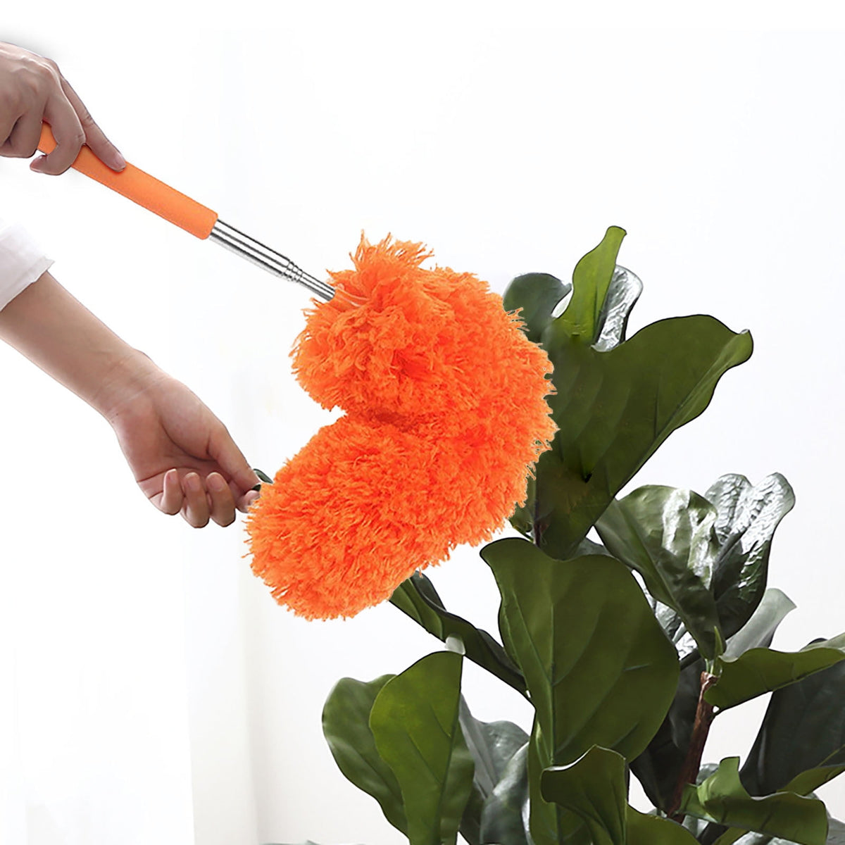 Extendable Microfiber Duster with Bendable Head for Ceiling Fans and Blinds - Image 2