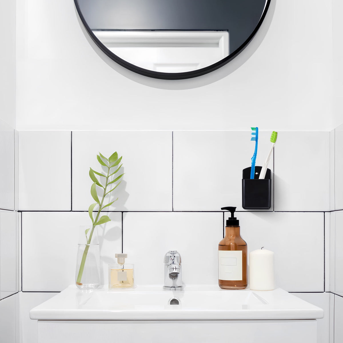 Wall-Mounted Remote Control Holders, Set of 3, Hanging Storage Caddy - Image 5