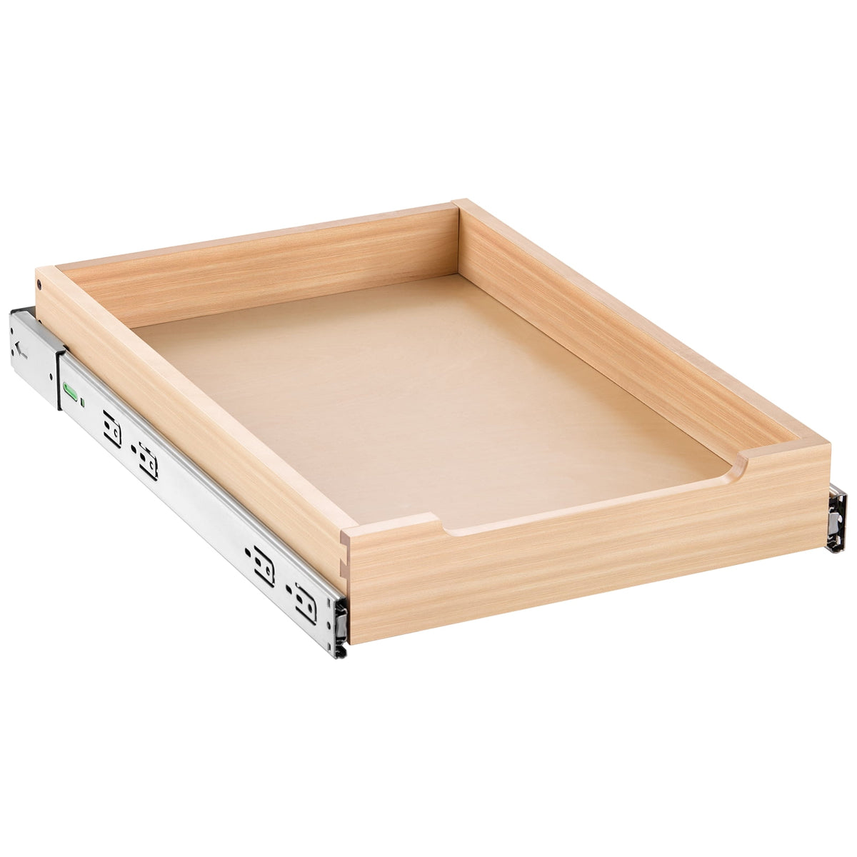 Pull-Out Cabinet Drawer, 14 x 21 Inches, Birch Wood with Soft-Close Slides