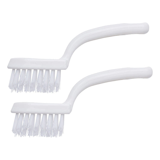 Grout and Crevice Cleaning Brushes, V-Shaped Stiff Bristles, 2 Pack