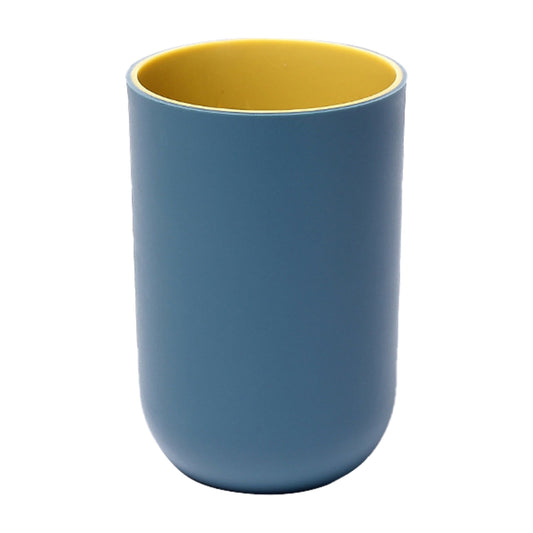 Stackable Plastic Bathroom Cup, 10 Ounce, Dark Blue